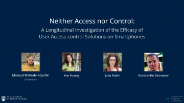 Investigating the Efficacy of User Access-Control Solutions on Smartphones